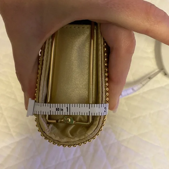 Vintage gold beaded purse / clutch EUC - Picture 9 of 10